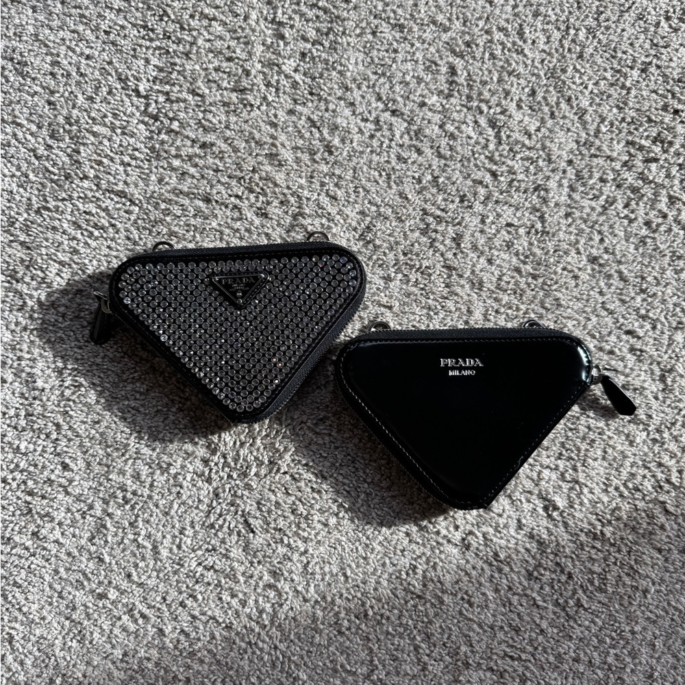 Prada Black Crossbody Bag with Silver Studs - Picture 5 of 11